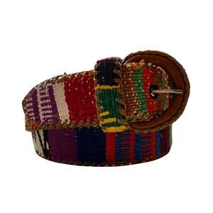 Multi-Colored Thread Woven Belt Size 34"-38"